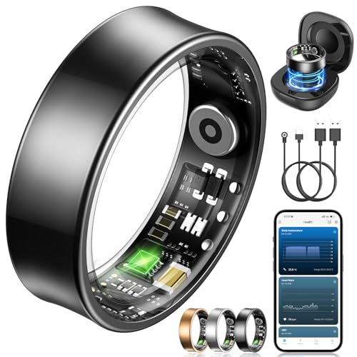 NAIXUES Smart Ring Herren Damen, Fitness Ring...