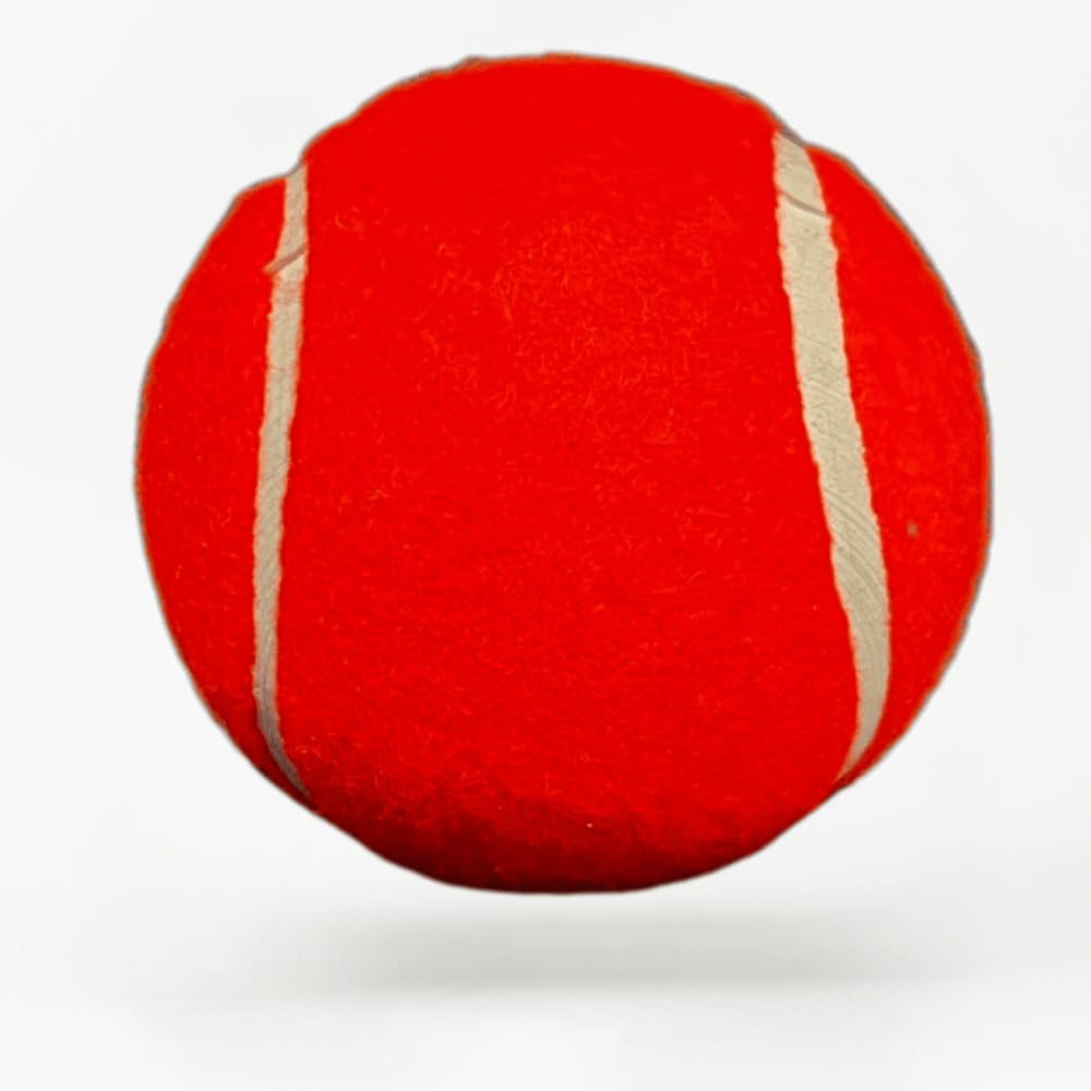 Invicto Cricket Tennis Balls, Lightweight, Ideal for Tape Ball Cricket, 4 Colours Available, 3 Pack, (Red)