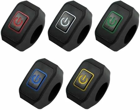 Motorcycle Handlebar Switch Motorcycle Switch Button Handlebar Mount Modified Switch Headlight Horn Control ON/OFF With Display Lamp