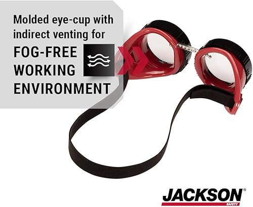 Miniatura 6 de Jackson Safety Gafas de seguridad retro de la serie WS  Protección ocular de corte y esmerilado para hombres y mujeres  Ventilación indirecta,