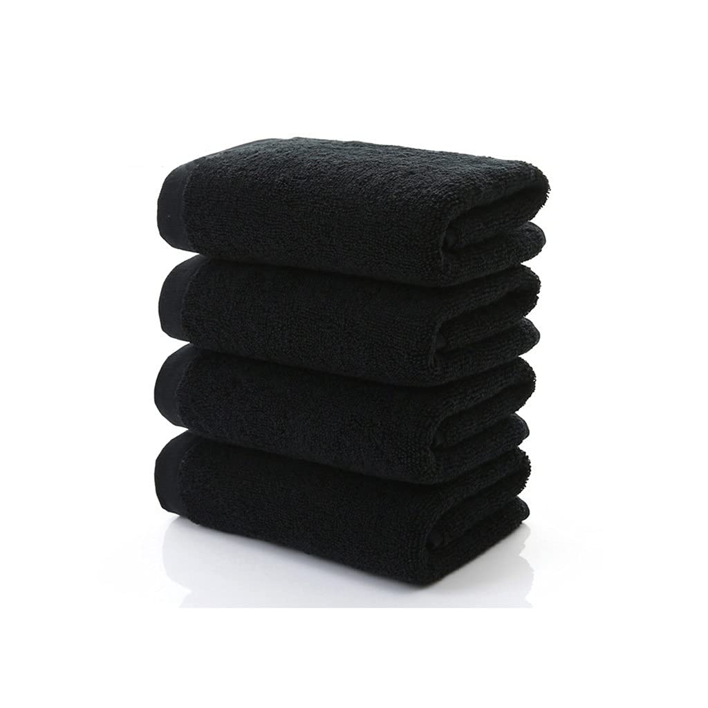 1 Piece Black Large Bath Towel Thick Shower Face Towels Home Bathroom Hotel Color Black Size 70x140cm Black