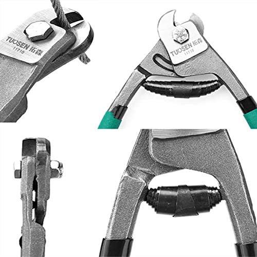 Miniatura 8 de Cortador de cuerda de alambre de acero de 8 pulgadas, resistente, alicates de corte de cable de cambio de freno de bicicleta interior exterior,