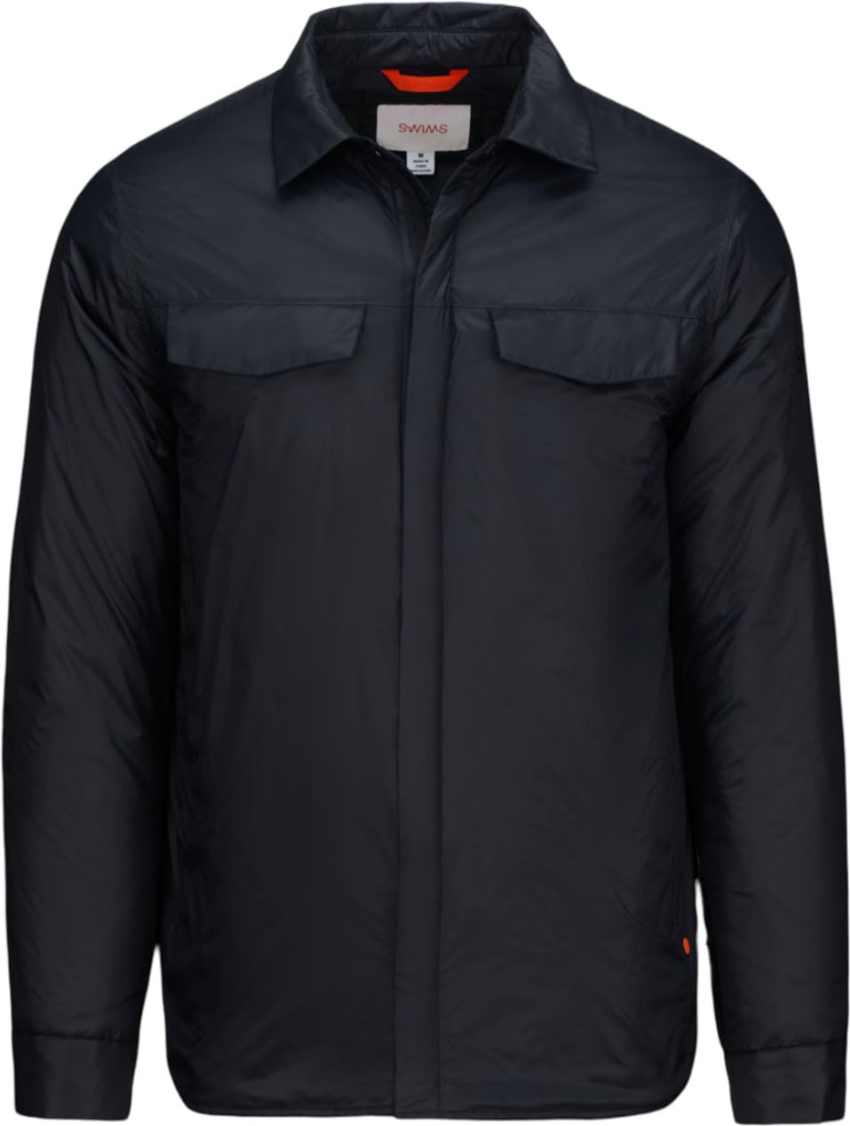 SWIMS Men's Sorenga Shirt Jacket, Water Resistant & Insulated,Black,Medium