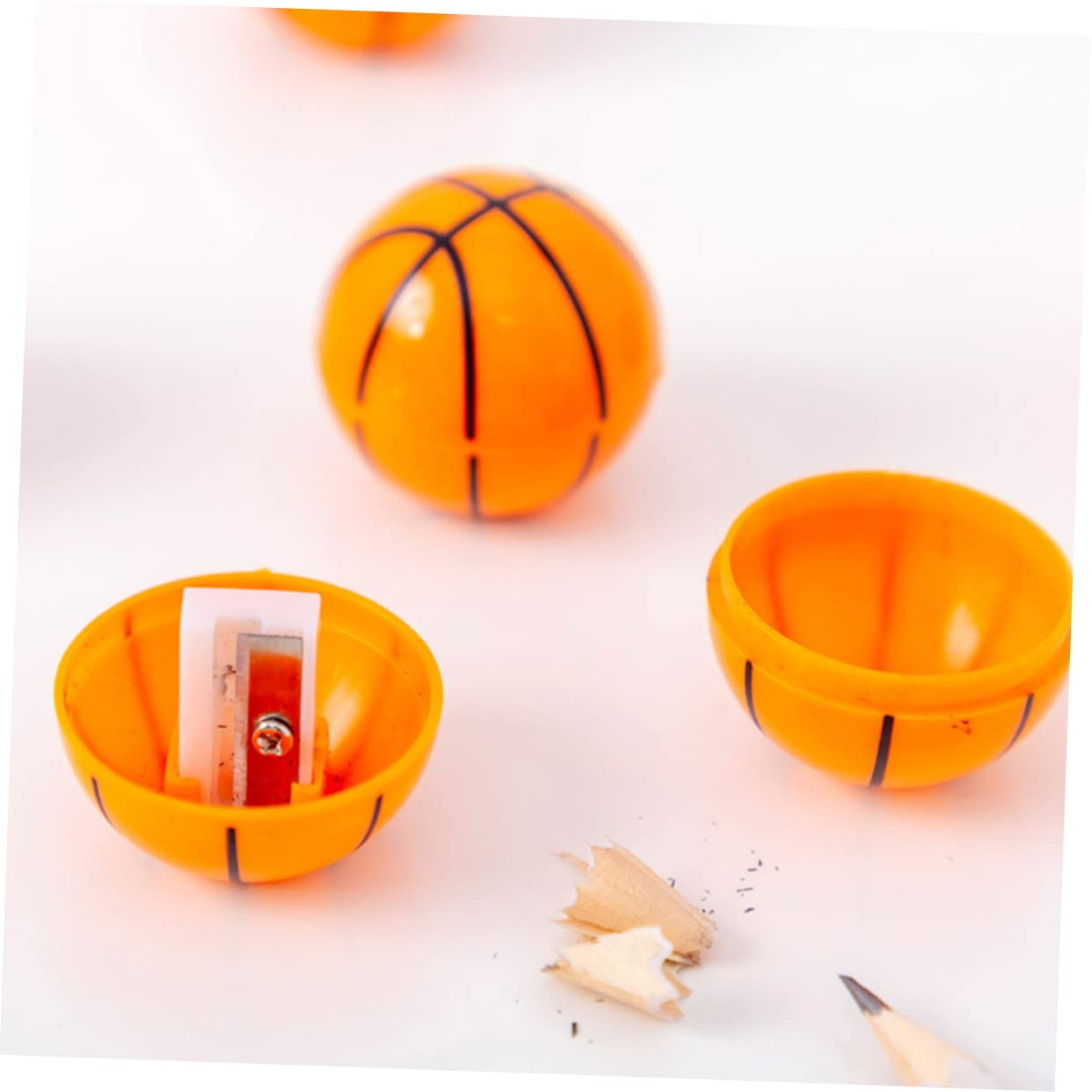 VILLCASE 5 Set Temperamatita Temperamatite A Batteria Evoluzione Del Basket Affilacoltelli Portatile Pencil Sharpener Temperamatite Manuale Universale Metallo 16 Pezzi * 5