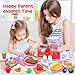 HOLYFUN Toy Blender Set, Pretend Play Kitchen Appliances Toy Set with Blender, Play Food, Play Kitchen Accessories, Play Blender Mixer toy with Realistic Light and Sound for Kids Kitchen Ages 3+