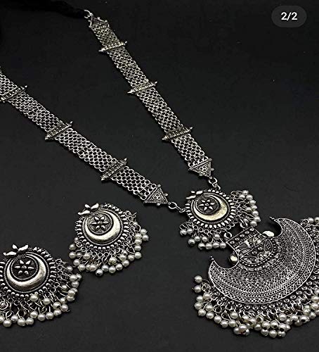 Antique Designer Indian Silver Oxidized Ethnic Traditional Gypsy Tribal Bohemian Tribal Afghani Choker Necklace Jewelry Women4