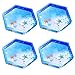 4 Pack Hexagon Silicone Coaster Molds - Silicone Resin Mold, Clear Epoxy Molds for Casting with Resin, Concrete, Cement and Polymer Clay