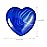 Marrywindix 15 Packs 0.8 Inch Healing Crystal Natural Blue Agate Heart Love Carved Palm Worry Stone Chakra Reiki Balancing