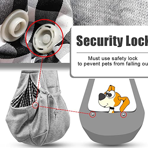 Image of Tomkas Dog Cat Carrier Sling Classic Pocket & Classic Strap(S,Grey)
