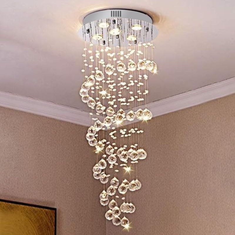 Ampoule GU10 pour lustre en cristal moderne et grand plafonnier suspendu