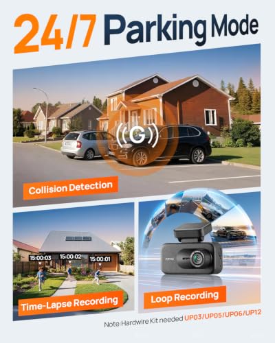 70mai A900 Dual 4K Front & Rear Dash Cam w/ WiFi 6, GPS, Night Vision & 64GB Card - image 7