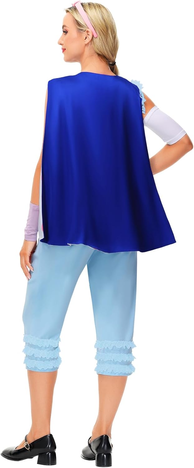 Deerose Halloween Blue Costume Shepherdess Cosplay Set - Image 7