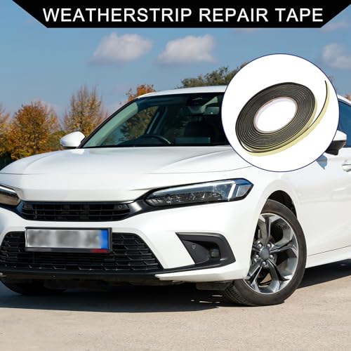 Hihaha Wetterstreifen-Plane Reparaturband/Äußeres auslaufsicheres Zelt Markisenband Reißfestes Band für LKW Wohnmobil Auto/EVA-Schaum 0,31x0,12x13,12ft / 1 Stück Gelb.