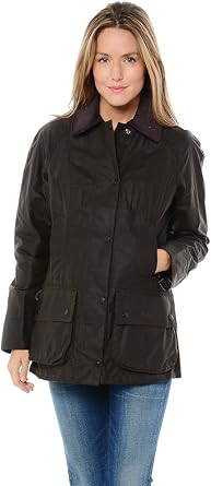 Barbour Womens Classic Beadnell Jacket in Olive 22UK 18US