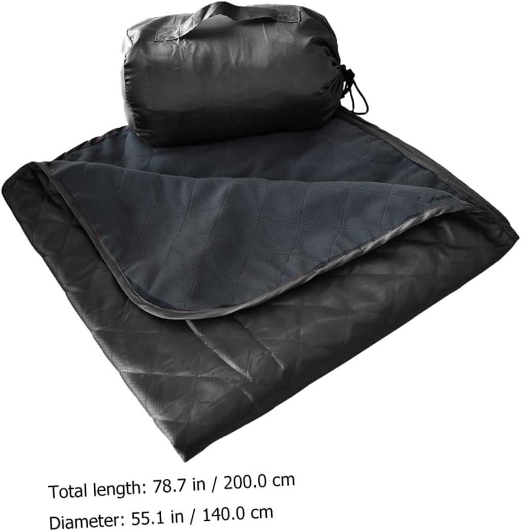 Sosoport Warm Fleece Blanket Waterproof Camping Blanket Sandproof Outdoor Picnic Mat for Hiking Beach Travel