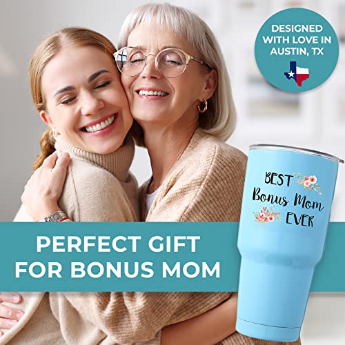 Kedrian Stepmom Tumbler 30Oz, Best Bonus Mom Ever Gifts, Step Mom Gifts For Your Second Mom, Bonus Mom Mothers Day Gifts For Stepmoms, Bonus Mom Gifts For Mothers Day Gifts For Step Mom Birthday Gifts #TOP2