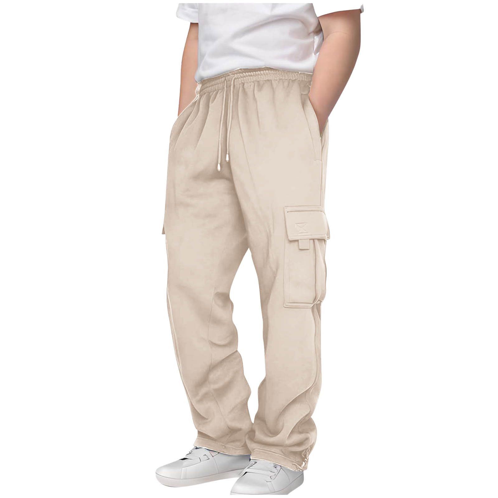 Jogginghose Jungen Cargo - Baggy Sweatpants Mit Weitem Bein Für Teenager 3-14 Jahre