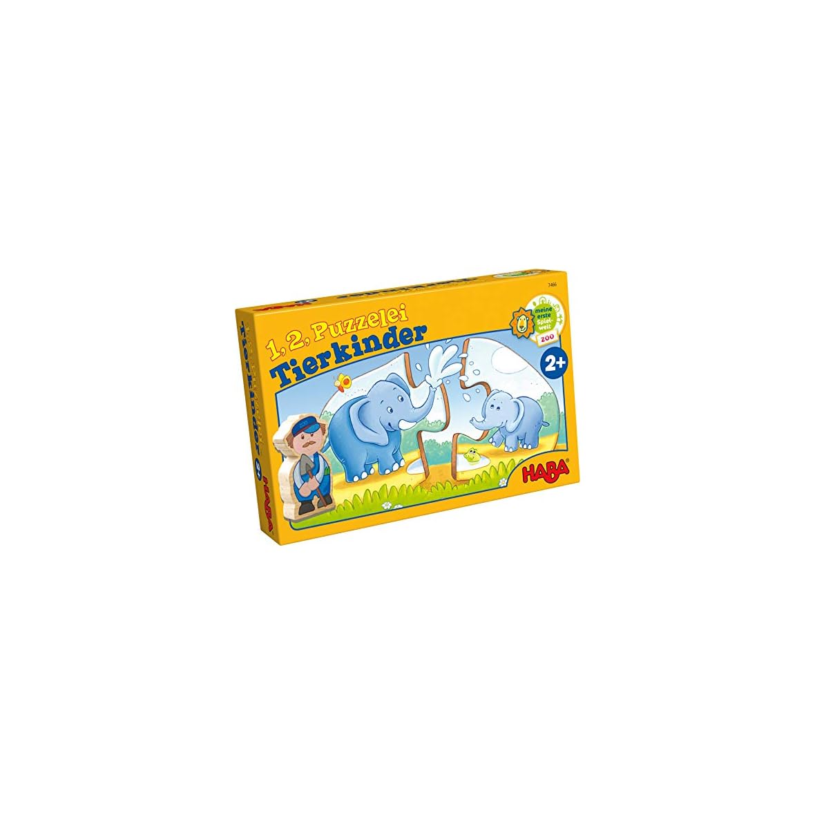 Haba-7466-1, 2 Puzzléalos – Crías De Animales Puzle Infantil, Multicolor (7466)