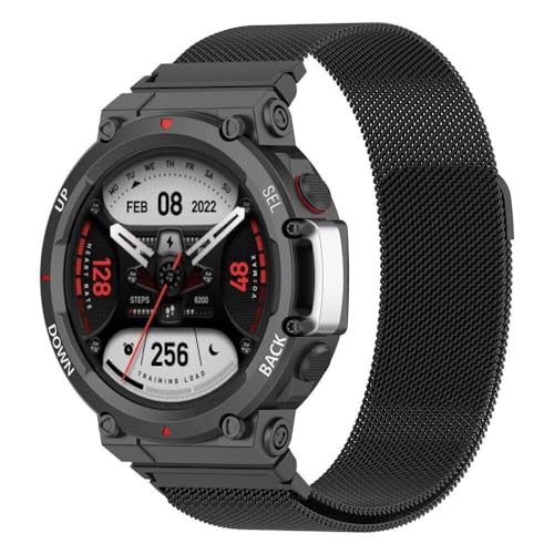 Image of YODI Strap Band Compatible with Amazfit T-Rex 2 Smartwatch Only Soft Silicone | Nylon | Chain | Leather Watch Straps with Installation Adjuster Tool For Amazfit TRex 2