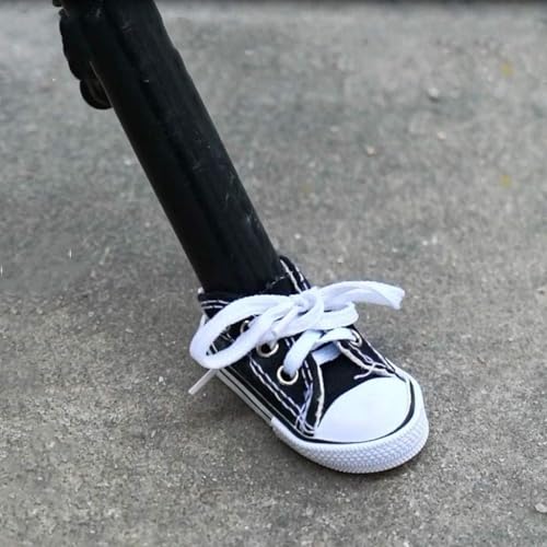 Schwarzer Motorradständer, Seitenständer, Dekoration, Segeltuchschuhe, für Motorrad, Fußstütze für Mode, kleine Schuhe, Fahrradständer, Rahmen und Befestigungen (2)