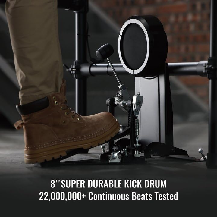Close-up of HAMPBACK ACE-510 kick drum pedal and pad