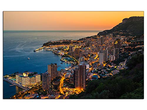 Tableau paysage Monaco pour décoration murale maison 50x30