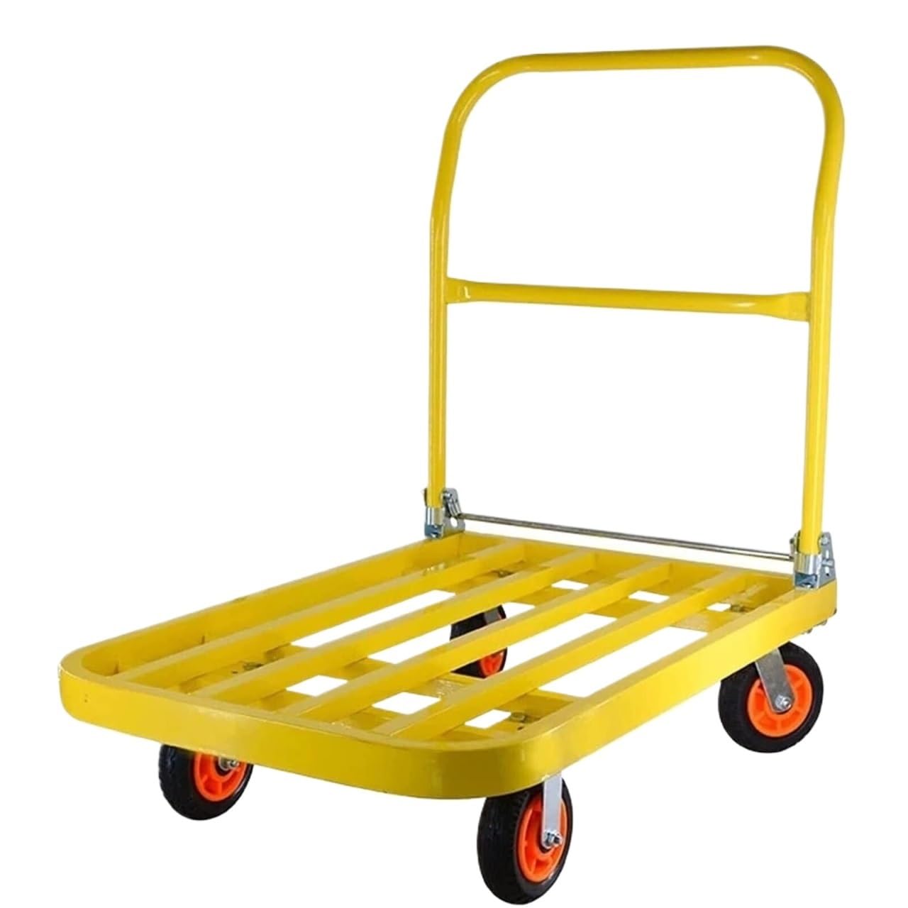 Hand Truck Platform Cart Hand Trucks Folding With Wheels Steel Trolley Wagon Platform Trolley