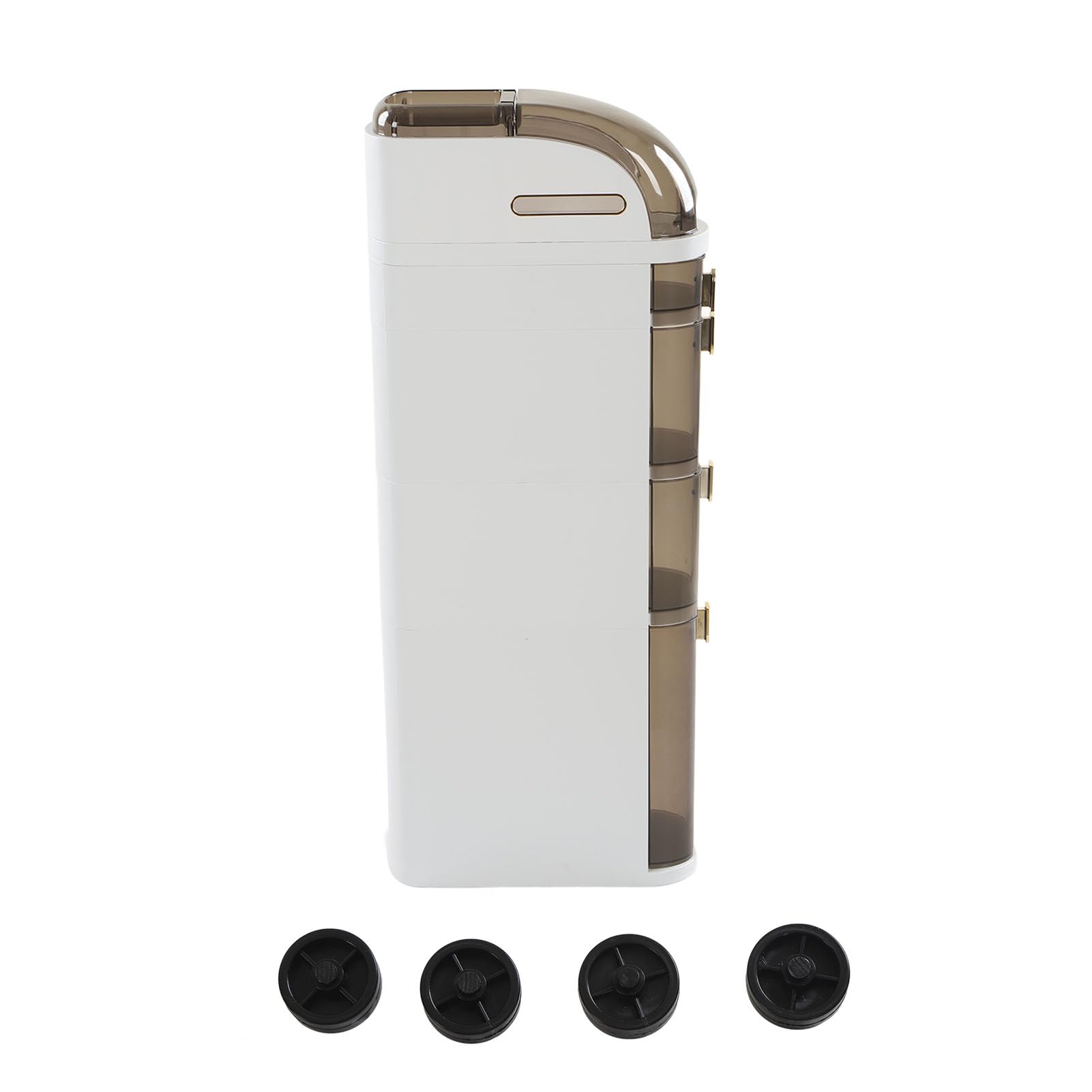 Armadietto sottile con cassetti e rotelle per piccoli spazi, perfetto per bagno, cucina, casa, soluzione salvaspazio