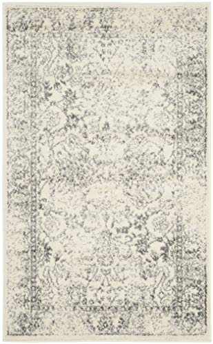 Safavieh Adirondack Collection ADR109C Ivory/Silver Vintage Oriental Distressed Area Rug 2' 6" x