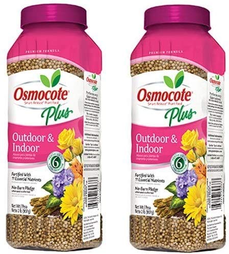 Osmocote 274250 Smart-Release Plant Food Plus Outdoor & Indoor, 2 LB(Pack of 2)