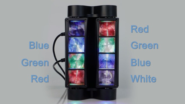 Amazon.com: U`King Spider - Luces de cabeza móvil 8x10W LED