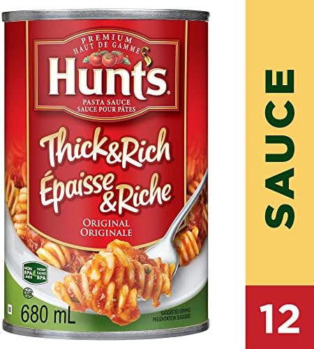 Hunt's Thick & Rich Original Pasta Sauce, 680 ml, Pack of 12 - 3