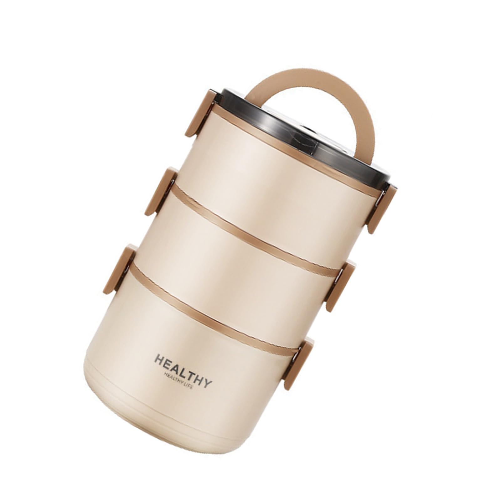 Nucelit Premium 304 Nonrust Steel Insulated Lunch Box Leak Proof Design with Foldable Utensils for School Outdoor Use Insulated Lunch Box with Concealed Handle