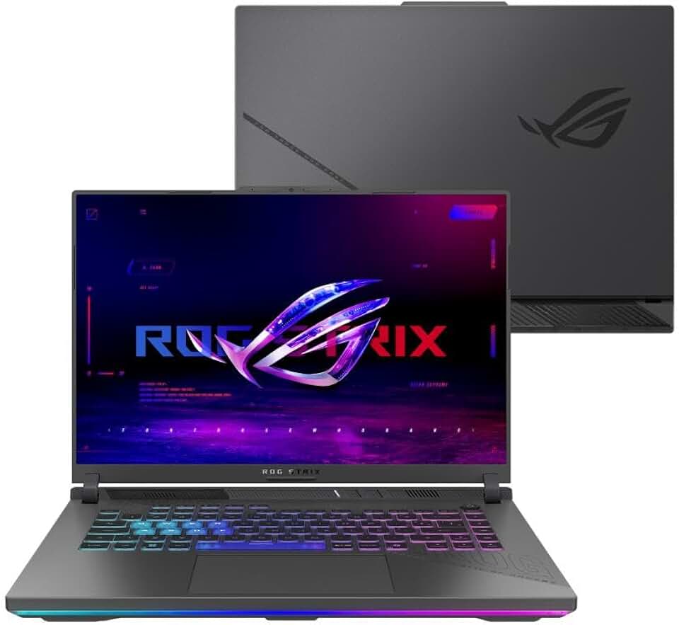 Notebook Gamer Rog Strix G16 G614pm Rtx 5060 Ryzen 9 8940hx 16gb Ram 512 Gb Ssd W11 Tela 16" Fhd 165hz Gray - Rv108w