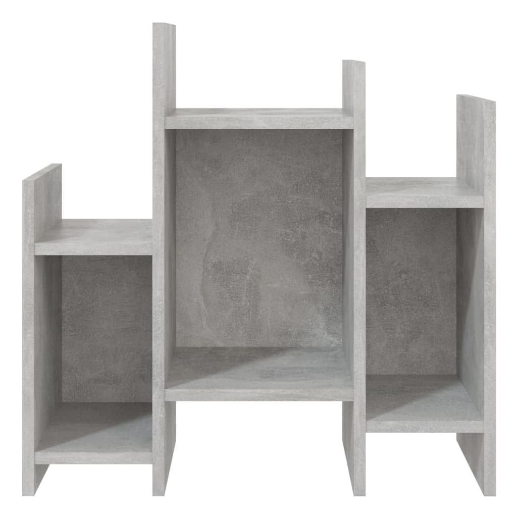 Générique Seitenschrank, betongrau, 60 x 26 x 60 cm | 6 Regale, Sofaaufbewahrung, einfache Reinigung mit feuchtem Tuch