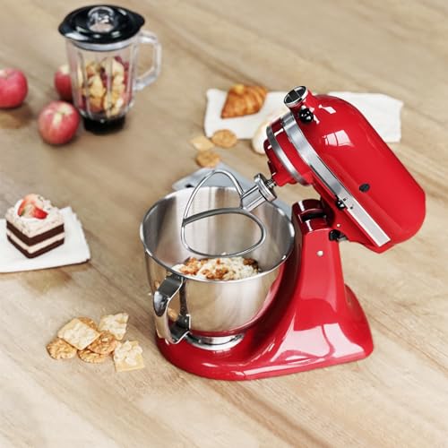 Image of Stainless Steel Flat Beater for KitchenAid 4.5-5 QT Tilt Head Stand Mixer, Polished Kitchenaid Paddle Attachment No Coating, Heavy Duty Kitchen Aid Mixers Accessories Dishwasher Safe by GEFT