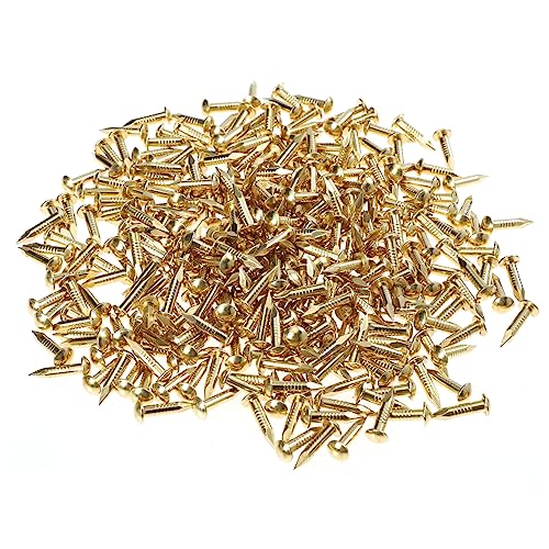 Head Copper Furniture Nail Fastener 285Pcs Golden Finish miniatura 1