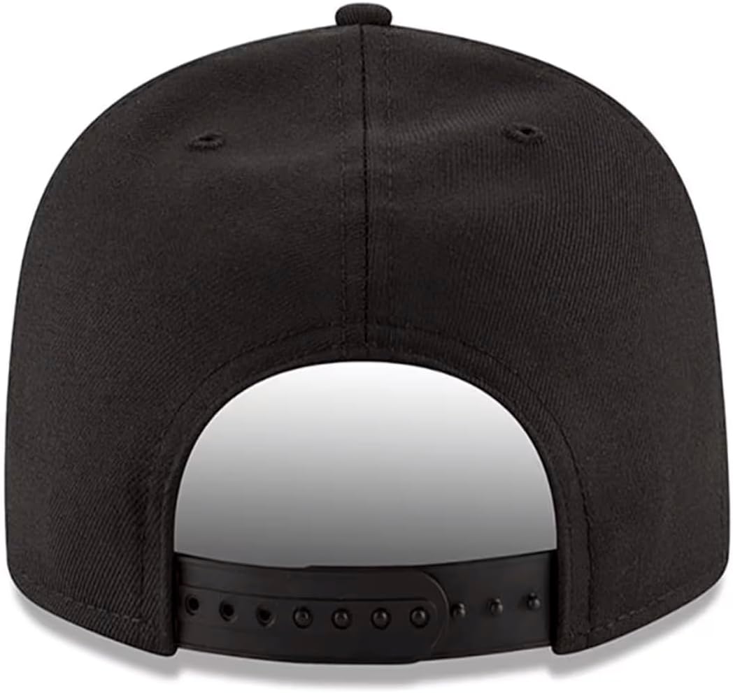 New Era NFL 9FIFTY Black/White Adjustable Snapback Hat Cap One Size Fits All