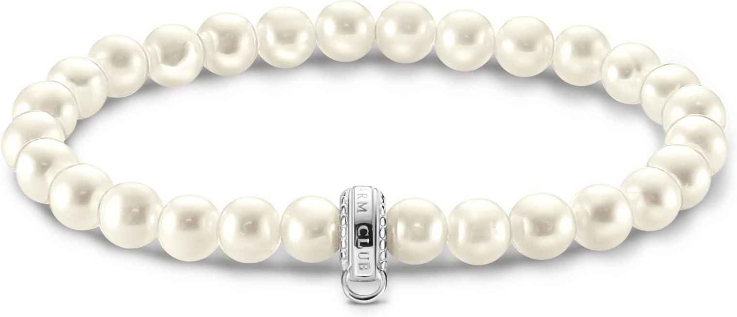 Silver Bead Charm Bracelet X0284-082-14