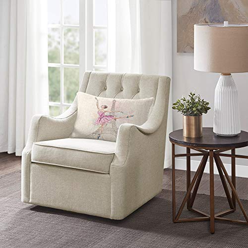 Ekobla Throw Pillow Cover Ballerina Girl Dancer Eiffel Tower Paris Beautiful Rectangular Throw Pillow Covers For Couch Sofa Home Decor Cotton Linen 12X20 Inch #TOP1