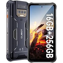 CUBOT Kingkong Power Telefono Movil Resistente Android 13, 16GB+256GB, 10600mAh(33W) Movil Irrompible 2023, Linterna Glare, 6.5´´ FHD+, 20MP Visión Nocturna Smartphone Antigolpes, IP68/NFC/Dual 4G SIM
