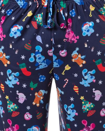 Blue's Clues Men's Christmas Sleep Tossed Print Pajama Pants for Adults3