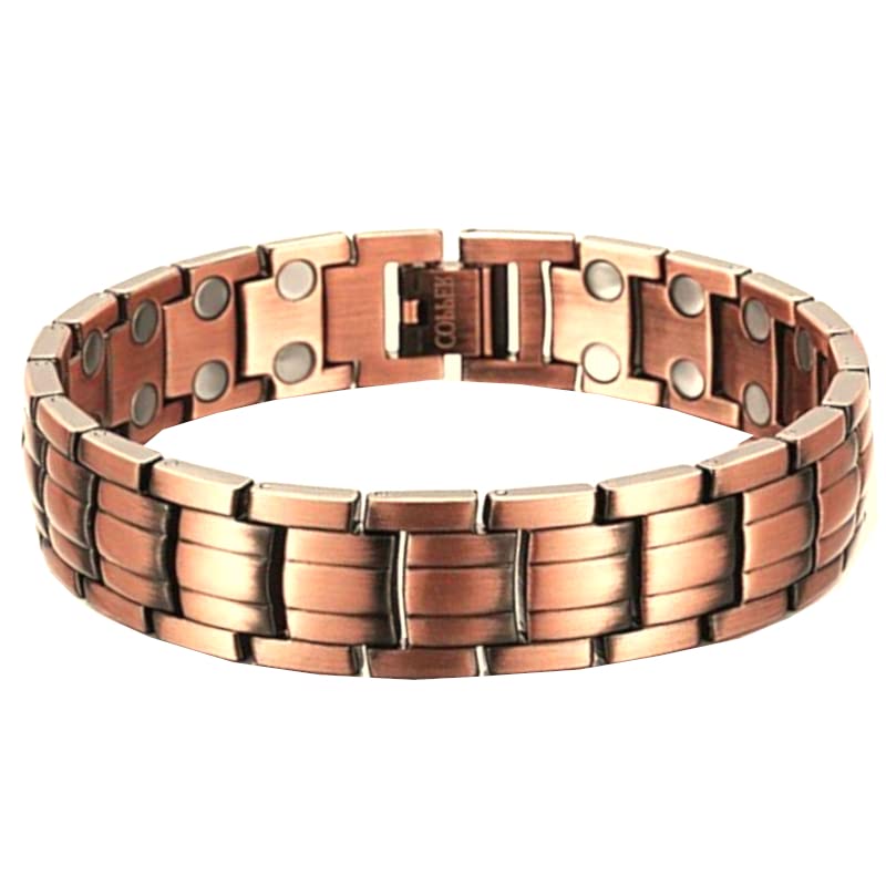 Magnetarmband für Herren aus Kupfer mit Verschluss