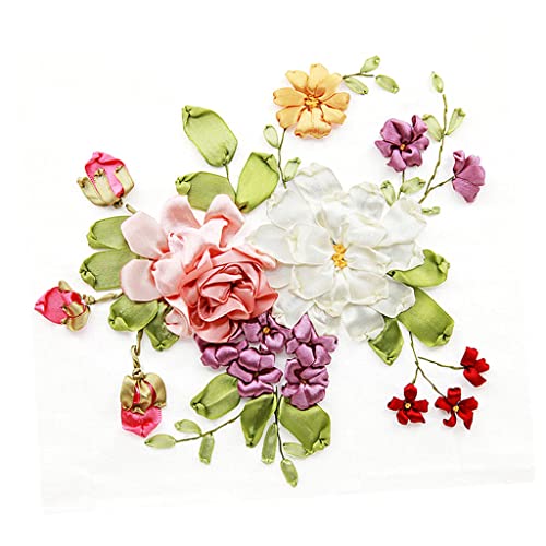 全6種 リボン刺繍キット DIY 花 フラワー ペインティング キット スタンプ クロスステッチ - 03のサムネイル