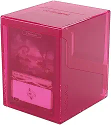 Gamegenic Bastion 100+ XL Deck Box - Compact, Secure, and Perfectly Organized for Your Trading Cards! Safely Protects 100+ Double-Sleeved Cards, Pink Color, Made Y