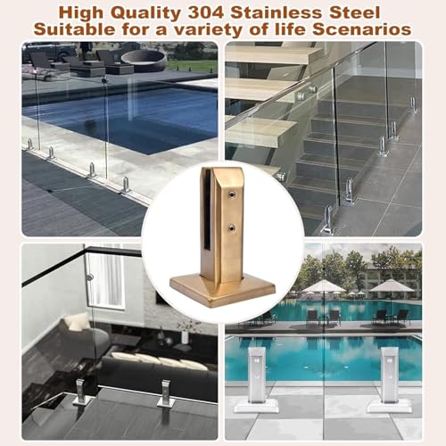 Clips para poste de barandilla de piscina y balcones en terrazas 4