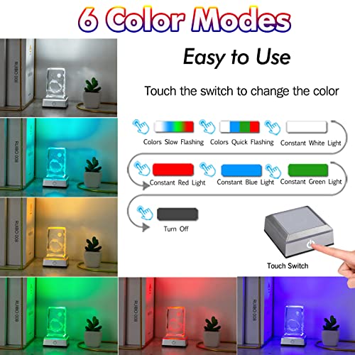 Erwei Dolphin Gifts For Mom 3D Crystal Dolphin Figurine Statue For Room Decor Romantic Anniversary Birthday Gift For Wife Women Dolphin Lovers Multicolor Dolphin Night Lamp Mothers Day Gift #TOP4