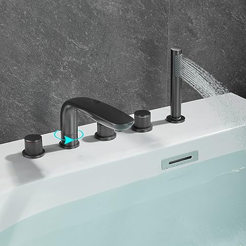 Mitigeur de Bain-Douche Mural en Laiton Chrome avec Flexible