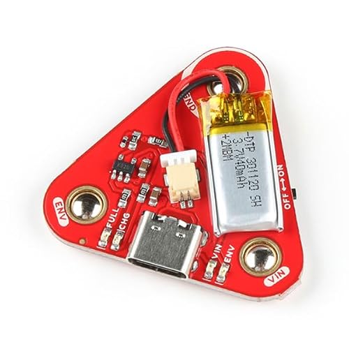 MyoWare 2.0 Power Shield- Designed to Power The MyoWare 2.0 Muscle Sensor-Remote Applications-Power Switch-Built-in LiPo Battery 40mAh-3.7V-Built-in LiPo Charge IC-Board Dimensions 2.10in x 2.35in