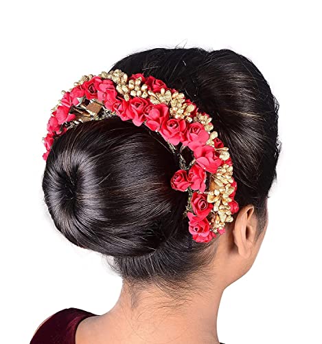 Image of Majik Bun Decoration Hair Gajra For Women And Girls Wedding, Party Hair Decoration Hair Accessories (M6)